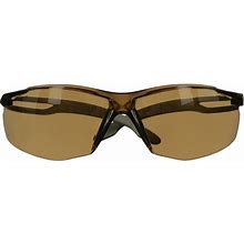 3m Securefit 500 Series Olive Safety Glasses With Brown Anti-Scratch/Anti-Fog Lens -7100239088