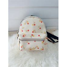 Coach F31374 Mini Charlie Backpack With Cherry Print