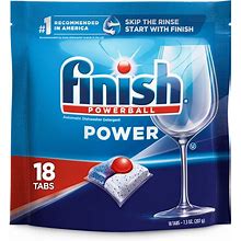 Finish Power Dishwasher Detergent 18Ct