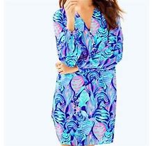 Lilly Pulitzer Dress Brynle Dress Twilight Blue Scale Up Style 30319