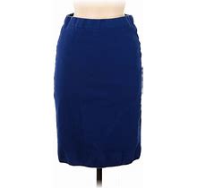 J.Crew Casual Skirt: Blue Print Bottoms - Women's Size 6 Tall