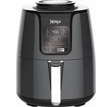 Ninja 4Qt Air Fryer Black Ceramic-Coated Nonstick Basket And Crisper Plate Usa