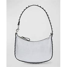 Valentino Garavani Mini Rockstud Metallic Shoulder Bag, Silver, Women's, Handbags & Purses Shoulder Bags