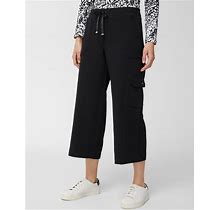 Women's Drawcord Cargo Crop Pants In Black Size 4/6 | Chico's Outlet | Weekends