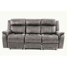 Latitude Run® Contemporary Manual Motion Sofa 1Pc Couch Living Room Furniture Slate Blue Breathable Ette_41" H X " W X 38" D Faux | Wayfair
