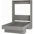 Oakland Living Easy-Lift Queen Murphy Wall Bed In Grey With Shelf