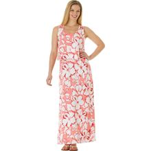 Plus Size Women's Layered Popover Maxi Dress By Woman Within In Light Ruby Floral (Size 2X)