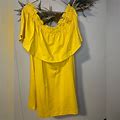 H&M Dresses | Yellow H&M Off Shoulder Dress. Please Read Description | Color: Yellow | Size: L