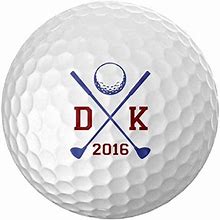 Personalized Golf Balls - Logo Golf Balls - Custom Golf Balls - Monogrammed Golf Balls (12 Balls)