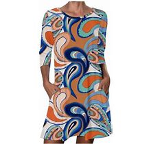 Gaecuw Womens Tshirt Dress Crew Neck Short Sleeve Above The Knee Short Dress Shift Vacation Dresses Beach Dresses Trendy Dresses Polyester Casual Goin