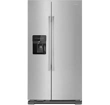 Amana 36" Stainless Steel Side-By-Side Refrigerator With Dual Pad External Ice And Water Dispenser At ABT