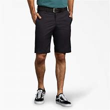 Dickies Men's Slim Fit Work Shorts, 11" - Black Size 38 (WR849)