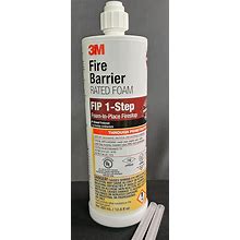 3m Fire Barrier Rated Foam, FIP 1-Step, 12.85 Fl Oz Cartridge With Nozzle