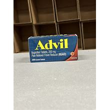 SHIPS VERY FAST Advil Tablets Pain Reliever/Fever Reducer 200Mg 200/CT EXP 04/26
