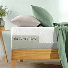 Zinus 14 Inch Green Tea Luxe Memory Foam Mattress, Pressure Relieving, Certipur-US Certified, Bed-In-A-Box, All-New, Made In USA, Queen, White
