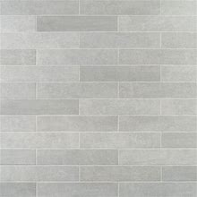 Ivy Hill Tile Sanskrit Gray 3.89 in. X 19.37 in. Matte Porcelain Floor And Wall Tile (7.85 Sq. Ft.Case) EXT3RD105715 ,