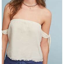 Anthropologie (Cloth & Stone) Frayed Off-The-Shoulder Top (M) - $78.00