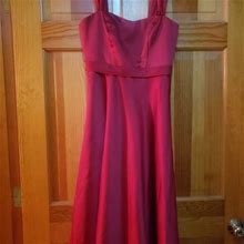 David's Bridal Dresses | Tea Length Bridesmaids/Prom Dress | Color: Red | Size: 2