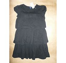 Gap Ruffled Dress Black 100% Cotton Bow Party Girl 5T