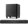 Denon Home Sound Bar 550 With Dolby Atmos And Heos Built-In And Denon Home Wireless 8" Subwoofer With Heos