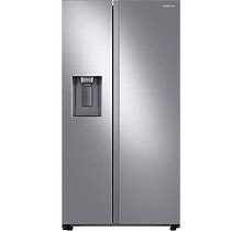 Samsung Silver Cu. Ft. Counter Depth Side-By-Side Refrigerator In Silver(Rs22t5201sr/Aa) Size 22