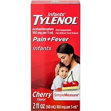 Infants' Tylenol Pain Reliever And Fever Reducer Liquid Drops - Acetaminophen - Cherry - 2 Fl Oz