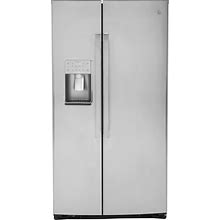 GE Appliances PSE25KYHFS 25.3 Cu. Ft. Side By Refrigerator - Stainless Steel 36"