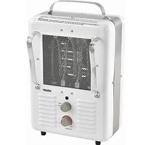Global Industrial 1500W Portable Electric Milkhouse Heater, Steel, 120V, White