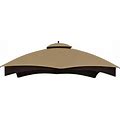 Eurmax USA High Performance Replacement Canopy Top For Lowe's Allen Roth Heavy Duty Gazebo Roof Gazebo Top With Air Vent 10X12 Gazebo Cover GF