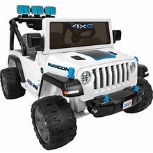 12V Power Wheels Jeep Wrangler 4Xe Ride-On Toy With Sounds And Lights, Preschool Toy
