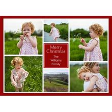 Christmas Photo Cards 5X7 Folded Cards, Premium Cardstock 120Lb, Card & Stationery -Collage Merry Christmas