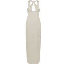 Sinead O'dwyer - Tie Cotton Maxi Dress - Women - Cotton - 10 - Neutrals