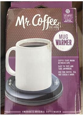 Mr. Coffee Kitchen | New! Mr. Coffee Mug Warmer For Coffee And Tea, Portable Cup Warmer For Travel, O | Color: Black | Size: Os