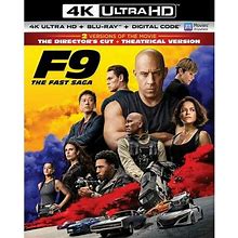 F9: The Fast Saga (4K Ultra HD + Blu-Ray + Digital Copy), Universal Studios, Action & Adventure