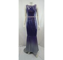 Badgley Mischka Women's Gown Sequin Long Dress Size 2 PD140
