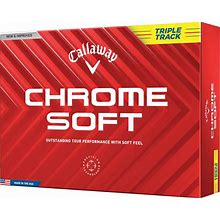 Callaway 2024 Chrome Soft Triple Track Golf Balls, Men's, Yellow