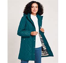 Blair Women's Rushmore Water-Resistant Quilted Parka - Blue - 2XL - Womens