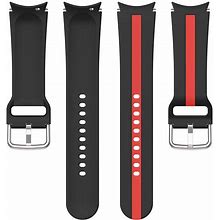 For Samsung Galaxy Watch 5 Pro 20mm Watch Strap Two-Color Striped Watch Strap