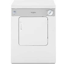 3.4 Cu. Ft. 120-Volt White Compact Electric Vented Dryer With Flexible Installation