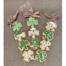St. Patrick's Day Mini Shamrock Cookie Dozens