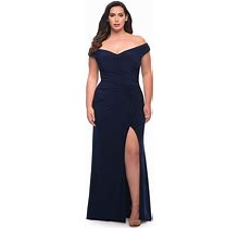 La Femme 29663 - Ruched Off Shoulder Prom Dress