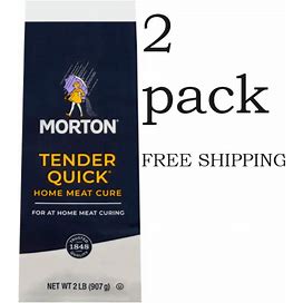 2 Pack Morton Salt Tender Quick, Home Meat Cure For Meat Or Poultry, 2