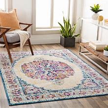 The Curated Nomad Witheridge Vintage Boho Medallion Area Rug