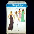 Simplicity Dresses | Simplicity 7433 Halter Dress Unlined Jacket Size 10 Bust 32.5 in Cut Complete | Color: Silver | Size: 10