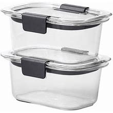 Rubbermaid Brilliance 1.3 Cup Stain-Proof Food Storage Container, Set Of 2