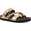 Women's White Mountain Hazy Sandals By White Mountain In Antique Gold Leather (Size 7 M)