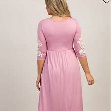 Pinkblush Dresses | Pink Blush Crochet Maxi Dress | Color: Pink | Size: Xl