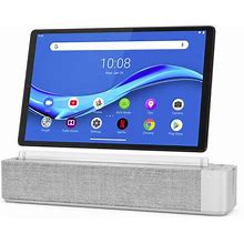 Lenovo Smart Tab M10 Plus, FHD Android Tablet, Alexa-Enabled Smart Device, Octa-Core Processor, 64GB Storage, 4GB RAM, Wi-Fi, Bluetooth, Platinum Gre