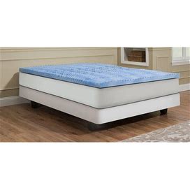 Independent Furniture Supply 5 Convoluted Queen GEL Memory Foam Topper, 60" X 80" In Blue Made In USA | Camping World