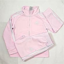 Adidas Matching Sets | Adidas Tracksuit Size 4 Kids | Color: Pink/White | Size: 4G